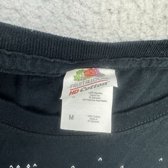 Alien Christmas Shirt Mens Medium M Black Believe Short Sleeve Holiday Cotton - Picture 8 of 9